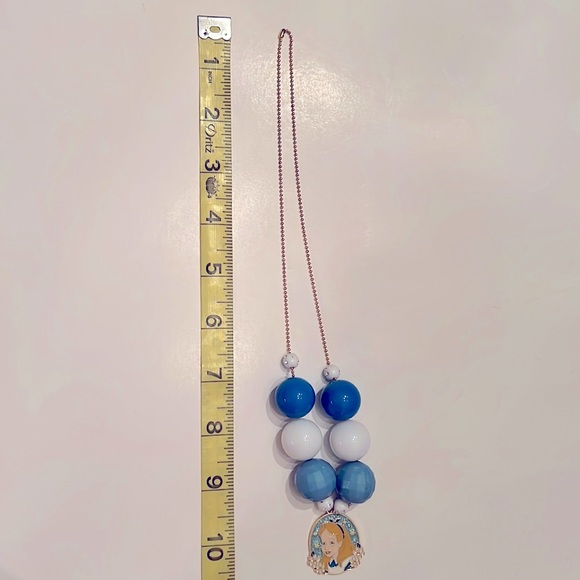 Princess Gum Ball Gold Tone Ball Chain Necklace - Picture 2 of 2